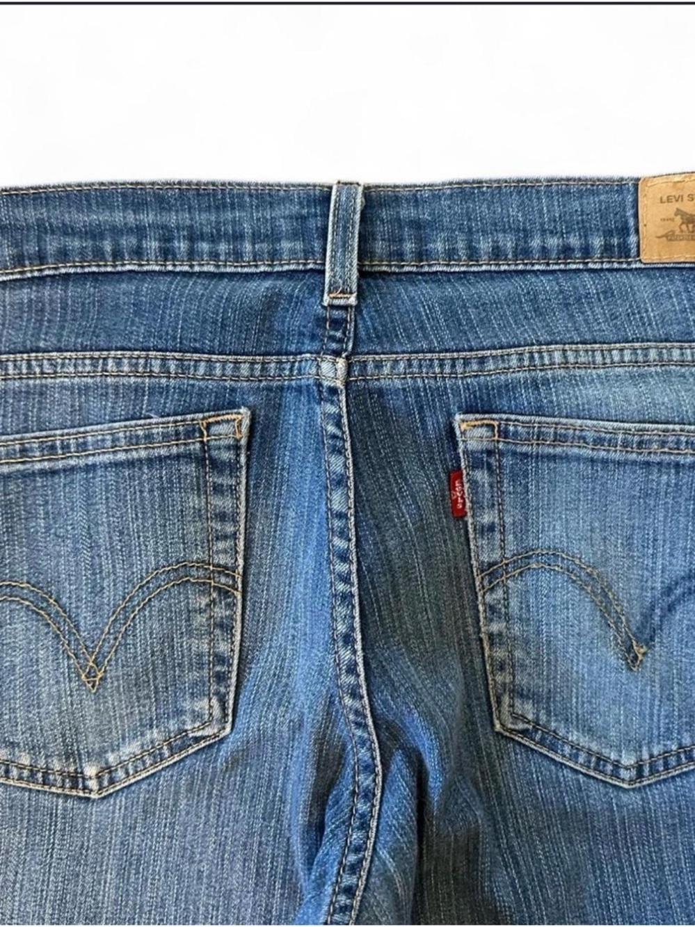 Y2K 2008 Levi's 550 Womens Relaxed Bootcut Jeans Medium Wash Blue Denim Size 10S - Picture 6 of 8